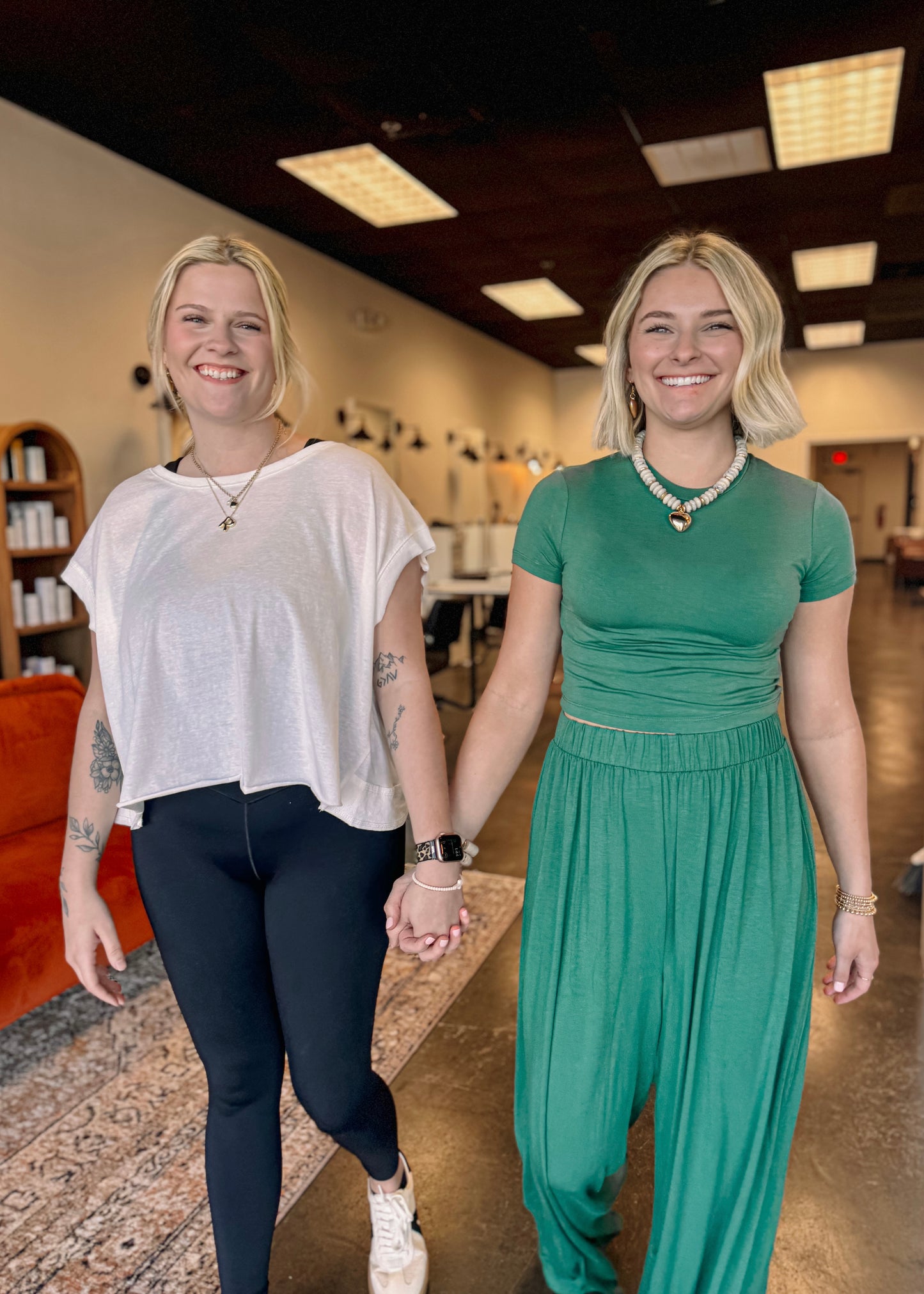 Cream Athleisure Detailed Top