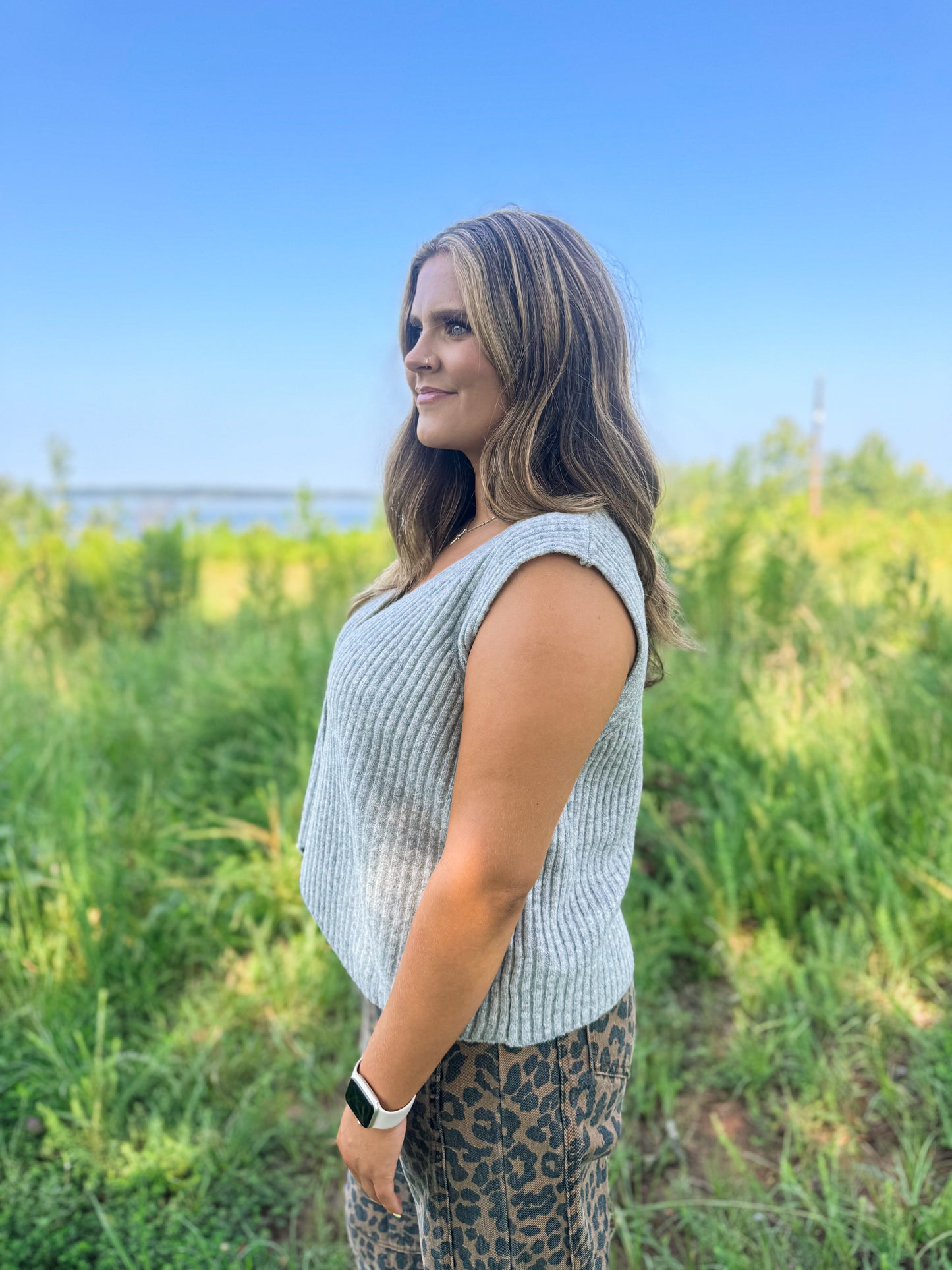 Lani Grey Vest