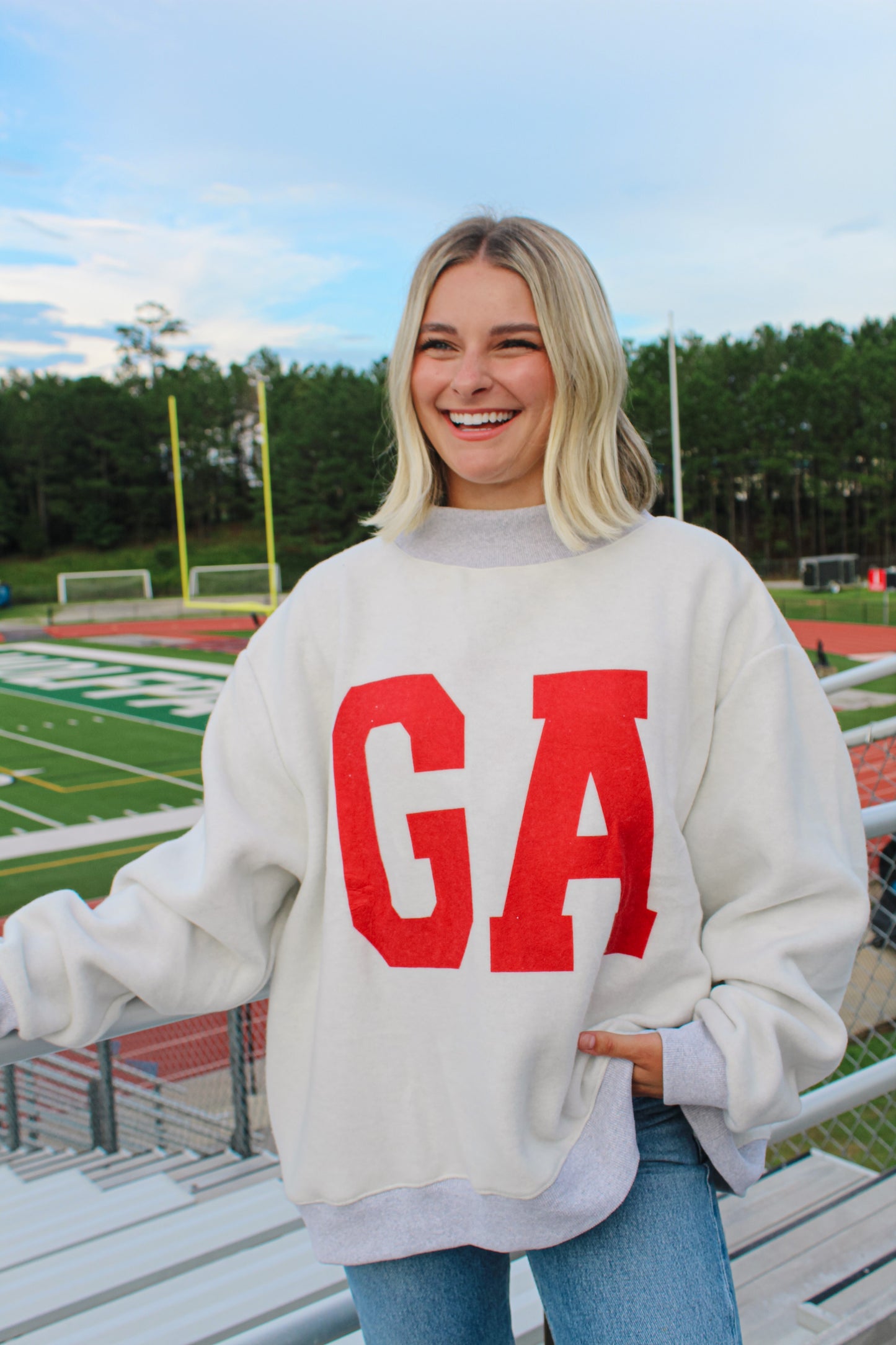 Georgia Reversible Crewneck