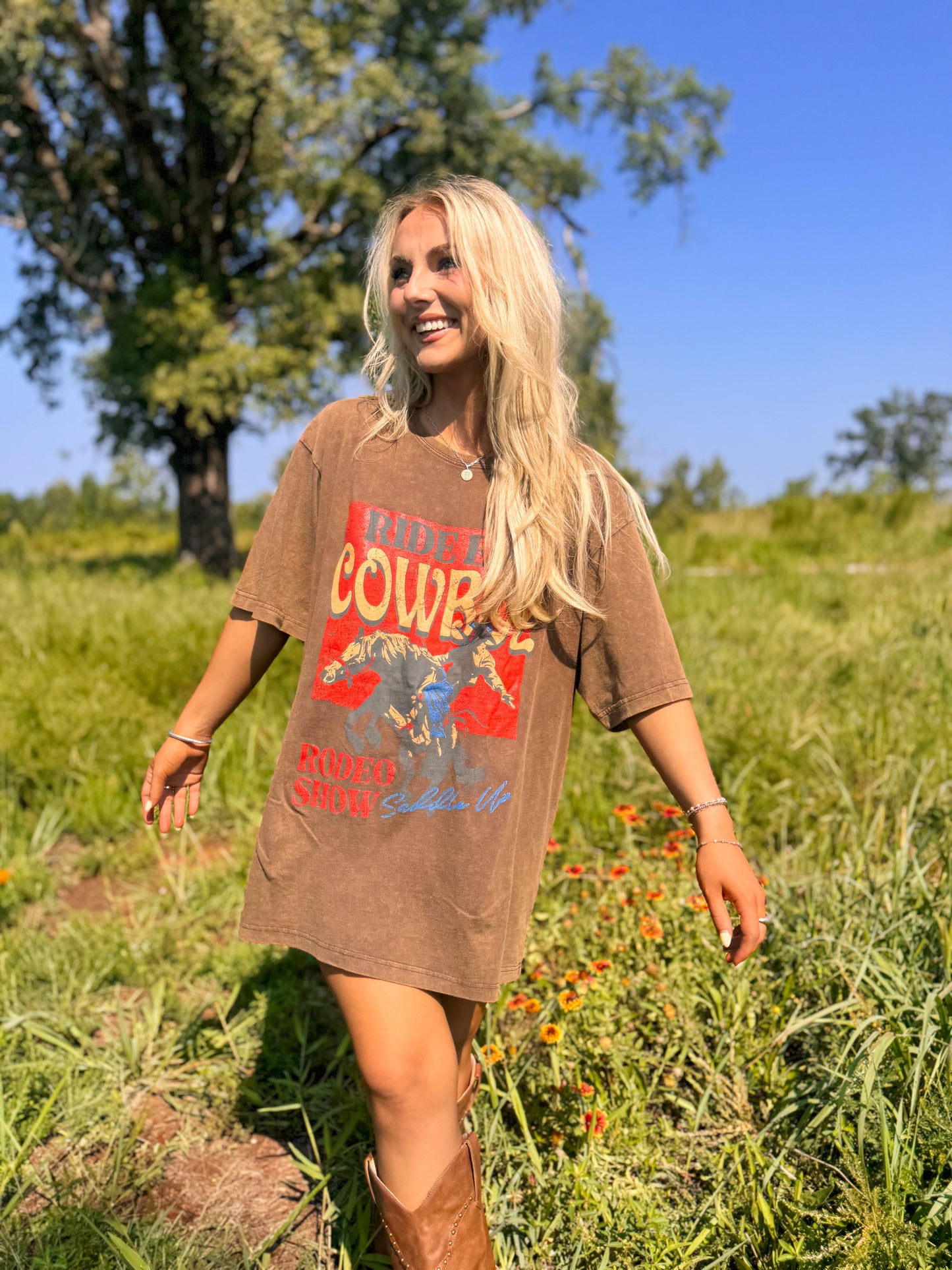Ride ‘Em Cowboy Oversized Graphic Tee