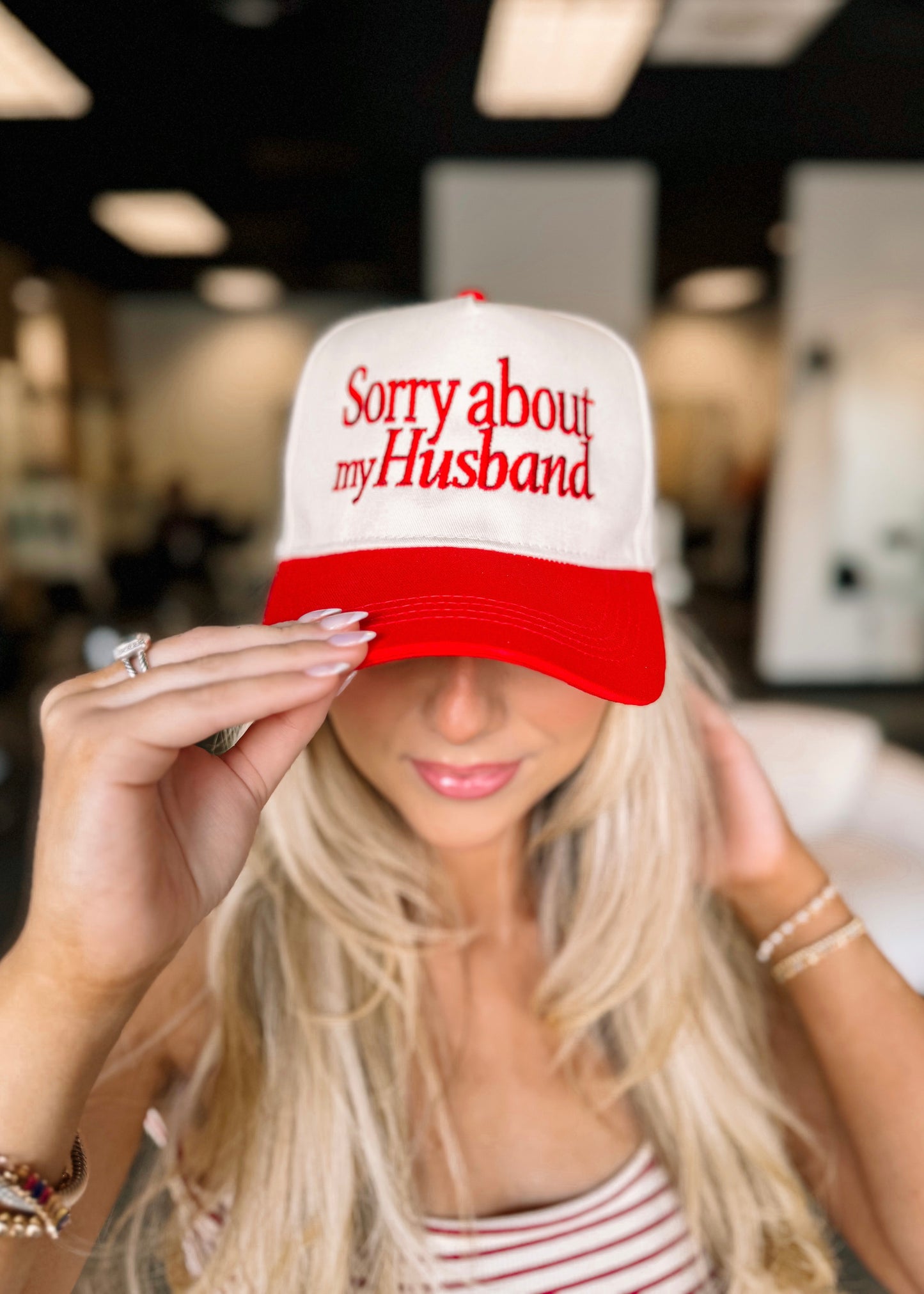 Sorry about my Husband Trucker Hat