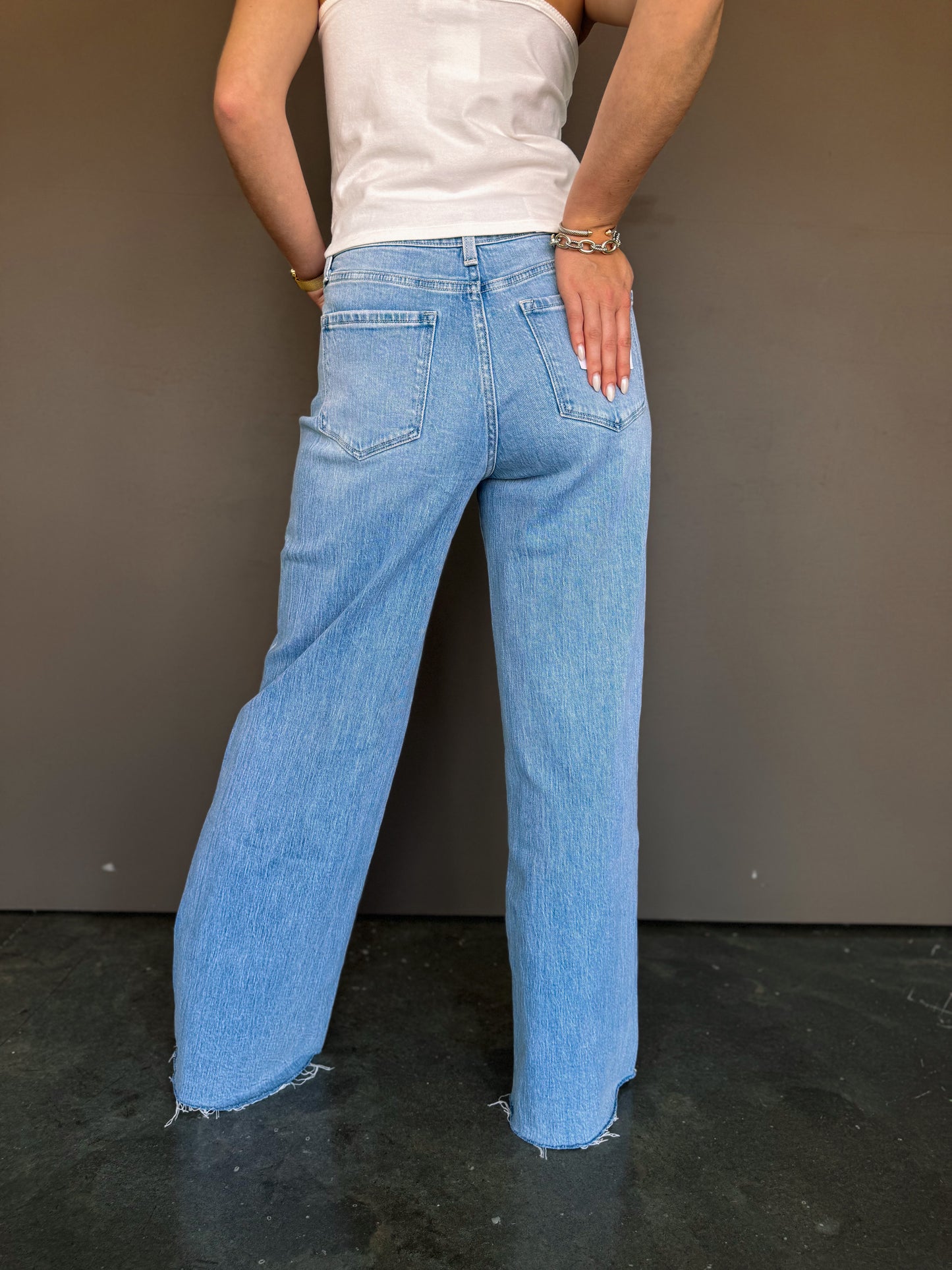 High-Rise Vintage Wide-Leg Jeans