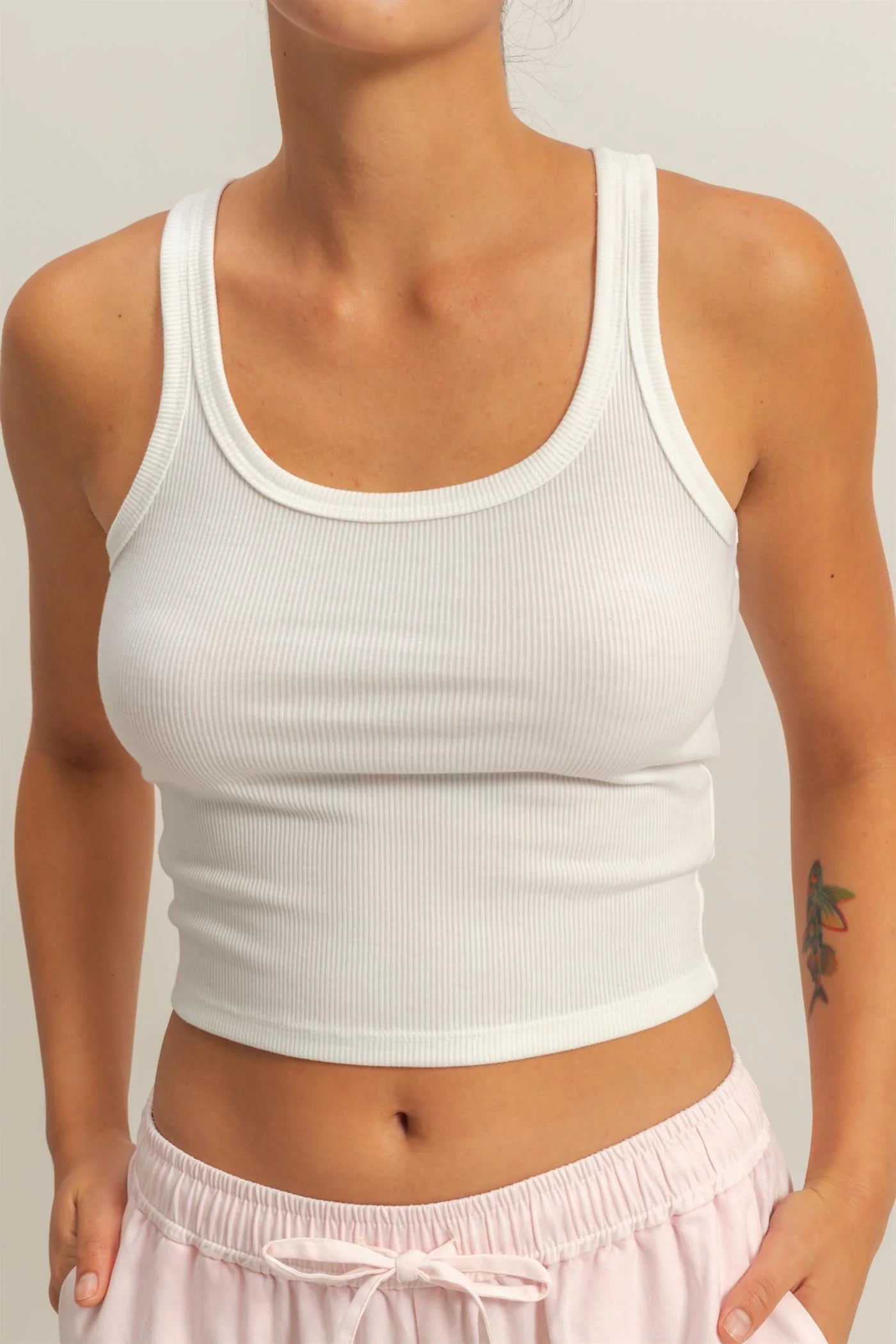 Scoop Neck Bodycon Tank