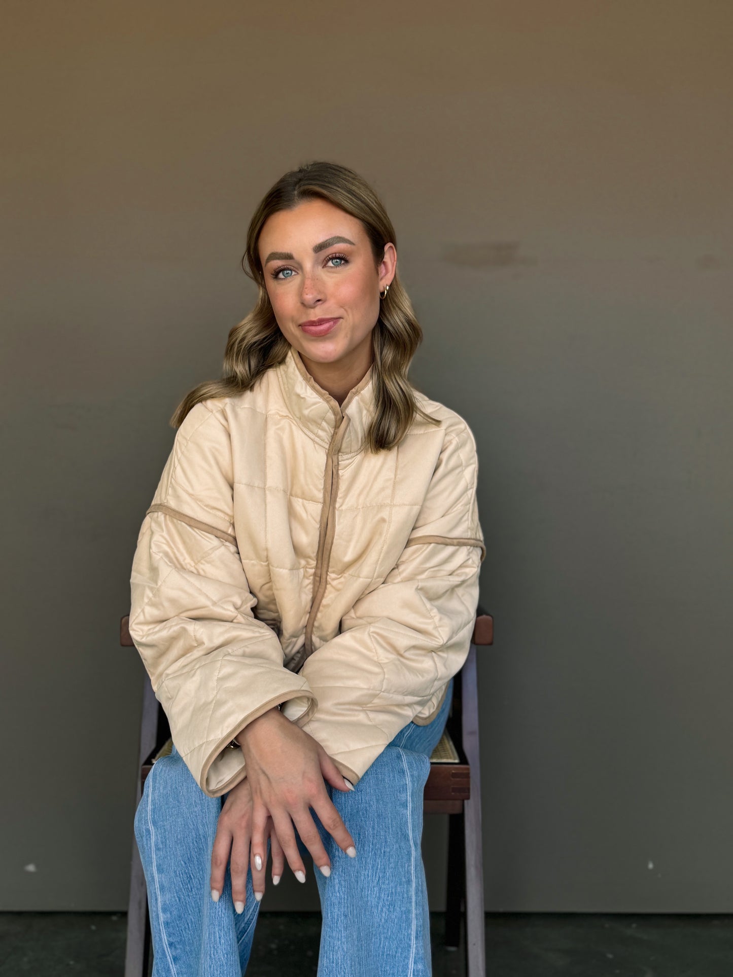 Sandstone Quilted Puff Jacket