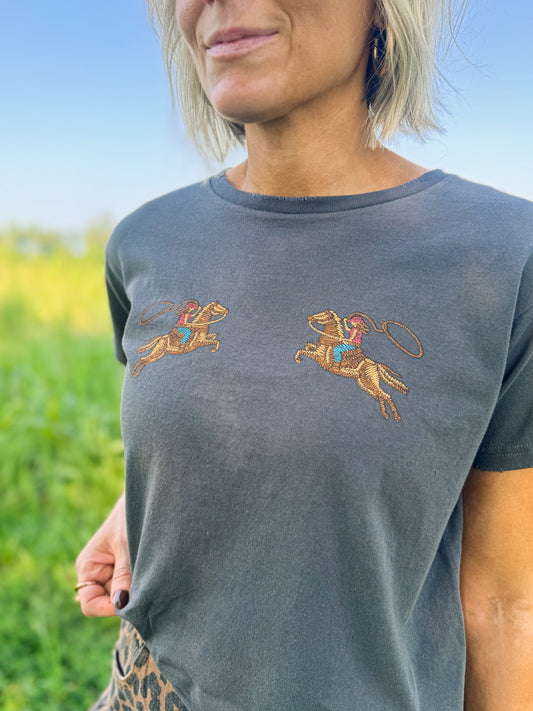 Western Stitched Tee