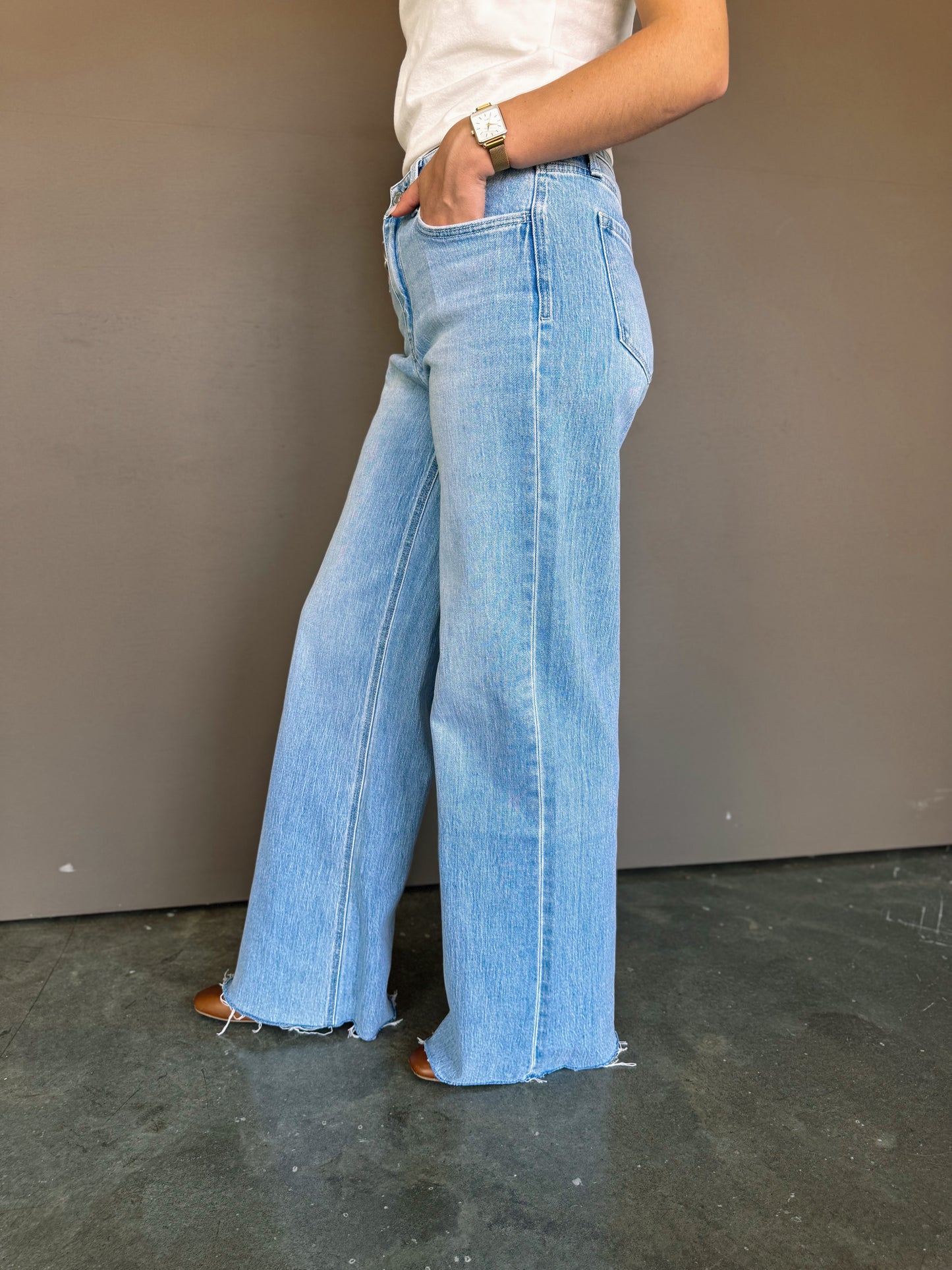 High-Rise Vintage Wide-Leg Jeans