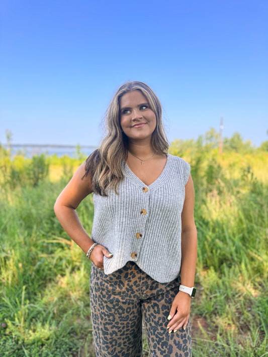 Lani Grey Vest