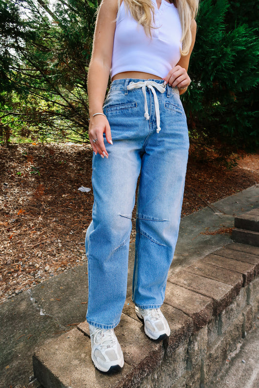 The Drew Drawstring Denim