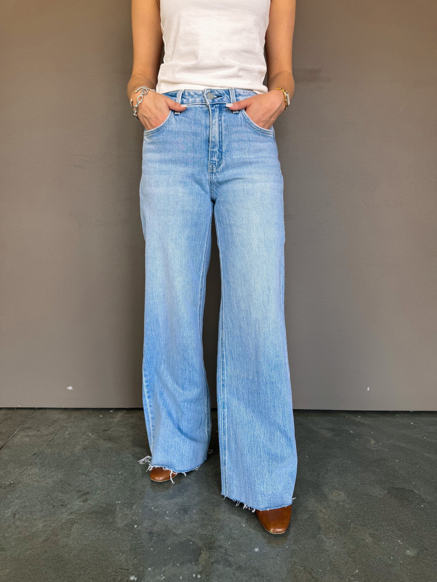 High-Rise Vintage Wide-Leg Jeans