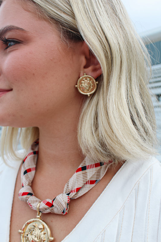 Bulldog Pendant Earrings