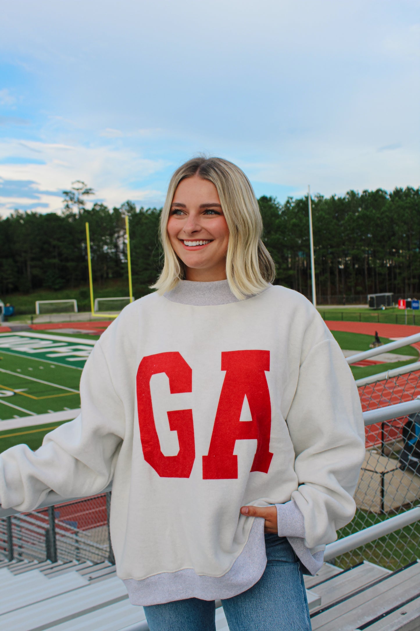 Georgia Reversible Crewneck